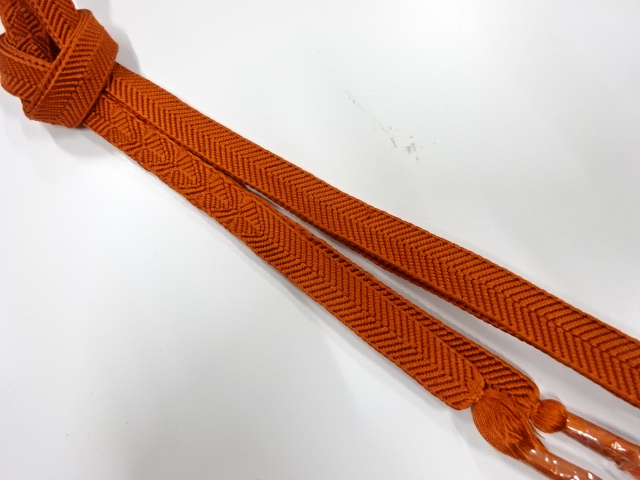 未使用品　正絹　手組帯締め